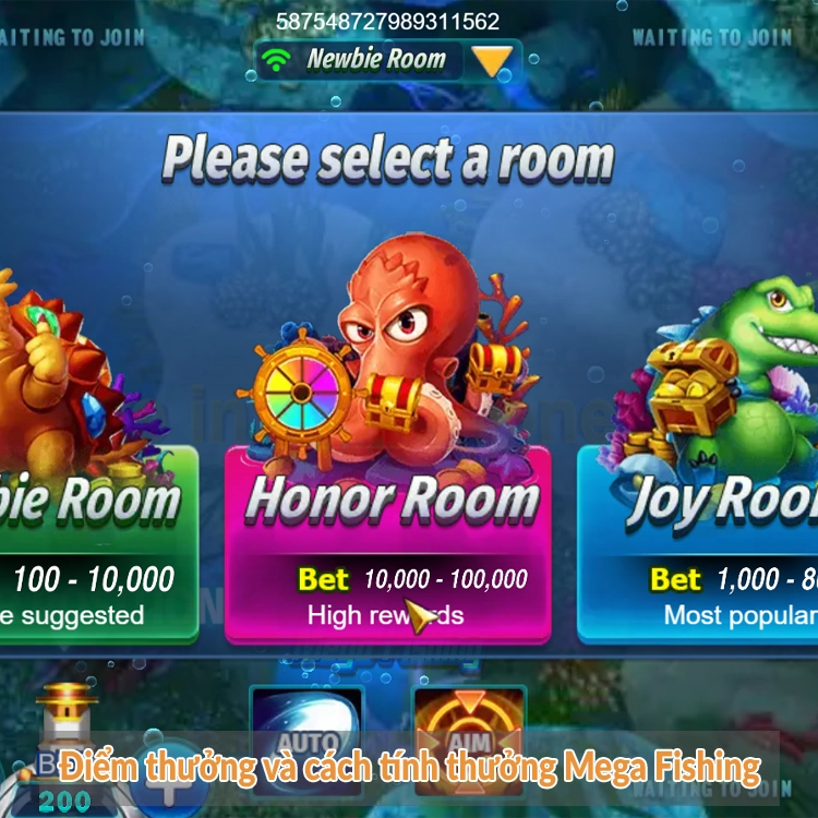 Điểm thưởng và cách tính thưởng Mega Fishing Điểm thưởng và cách tính thưởng Mega Fishing