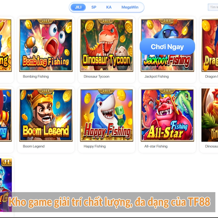 Kho game giải trí chất lượng, đa dạng của TF88 Kho game giải trí chất lượng, đa dạng của TF88