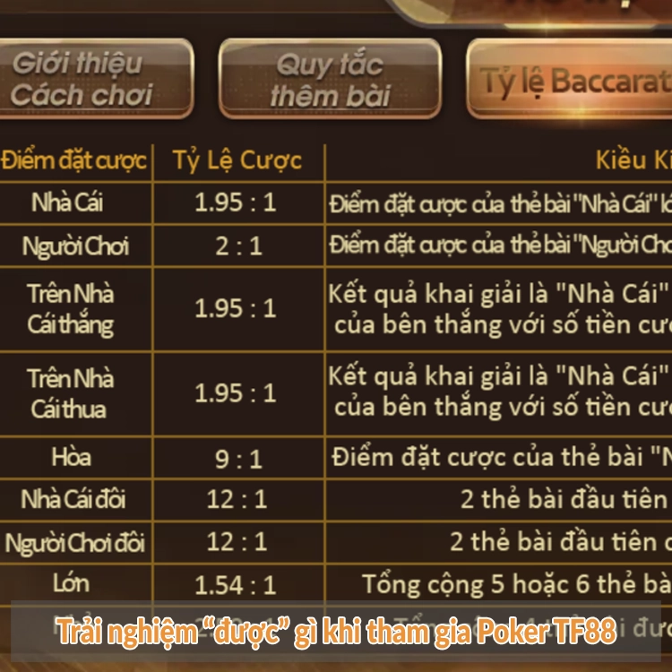 Trải nghiệm “được” gì khi tham gia Poker TF88 Trải nghiệm “được” gì khi tham gia Poker TF88